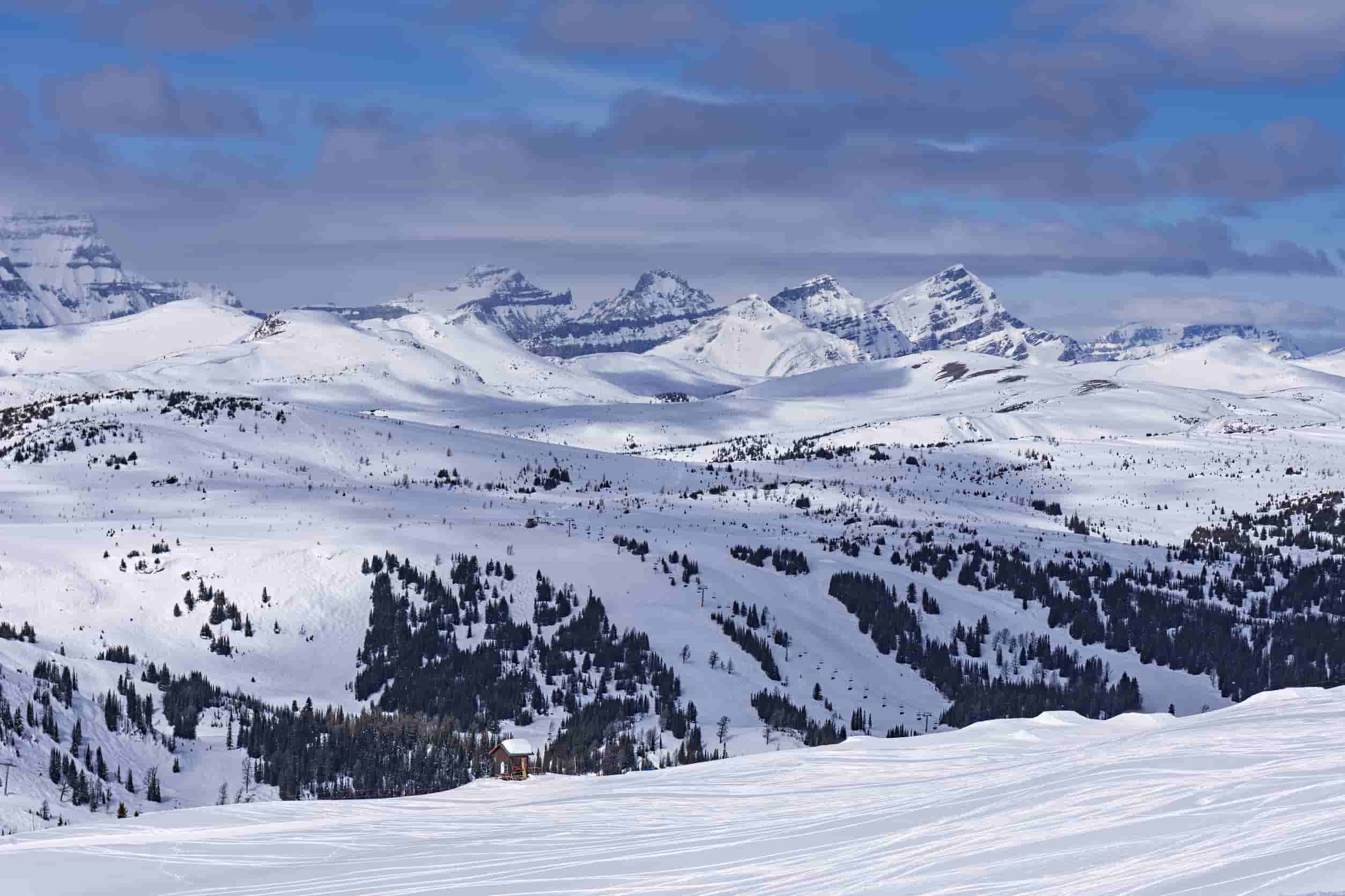 Bergskigebied Bannf Nationaal Park Alberta Canad