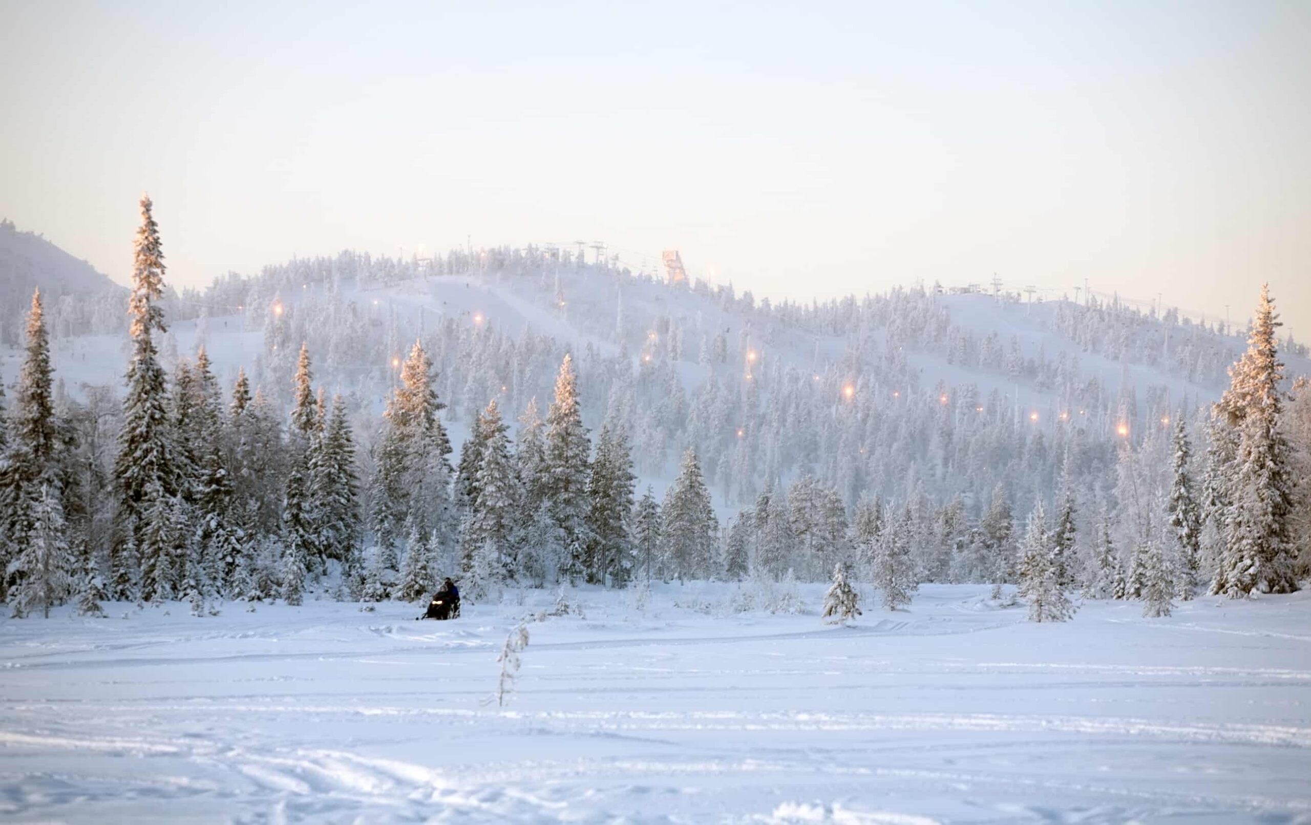 Ruka finland sneeuwlandschap
