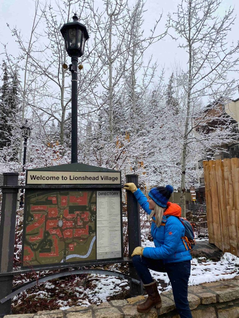 Else bij skigebied bord in Colorado Amerika