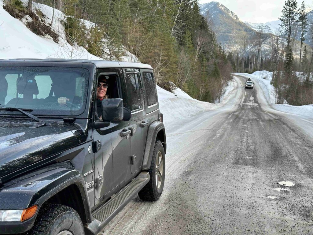 Else in auto naar wintersportgebieden
