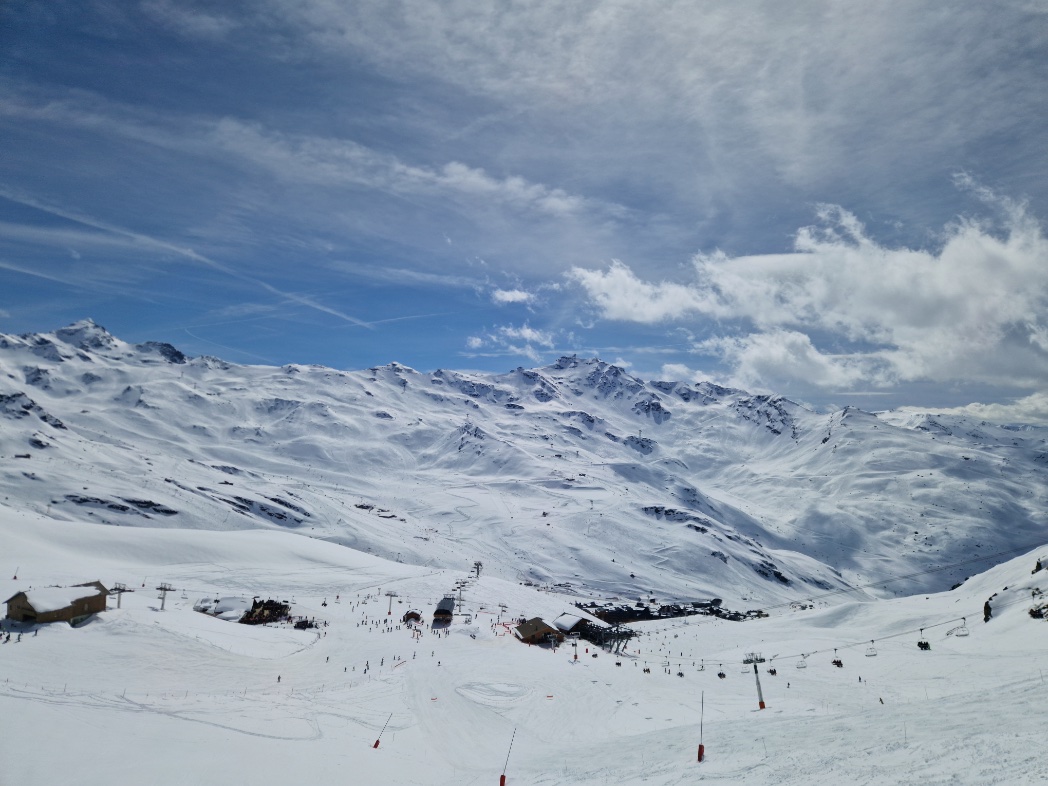 Uitzicht op Val Thorens Plein Sud