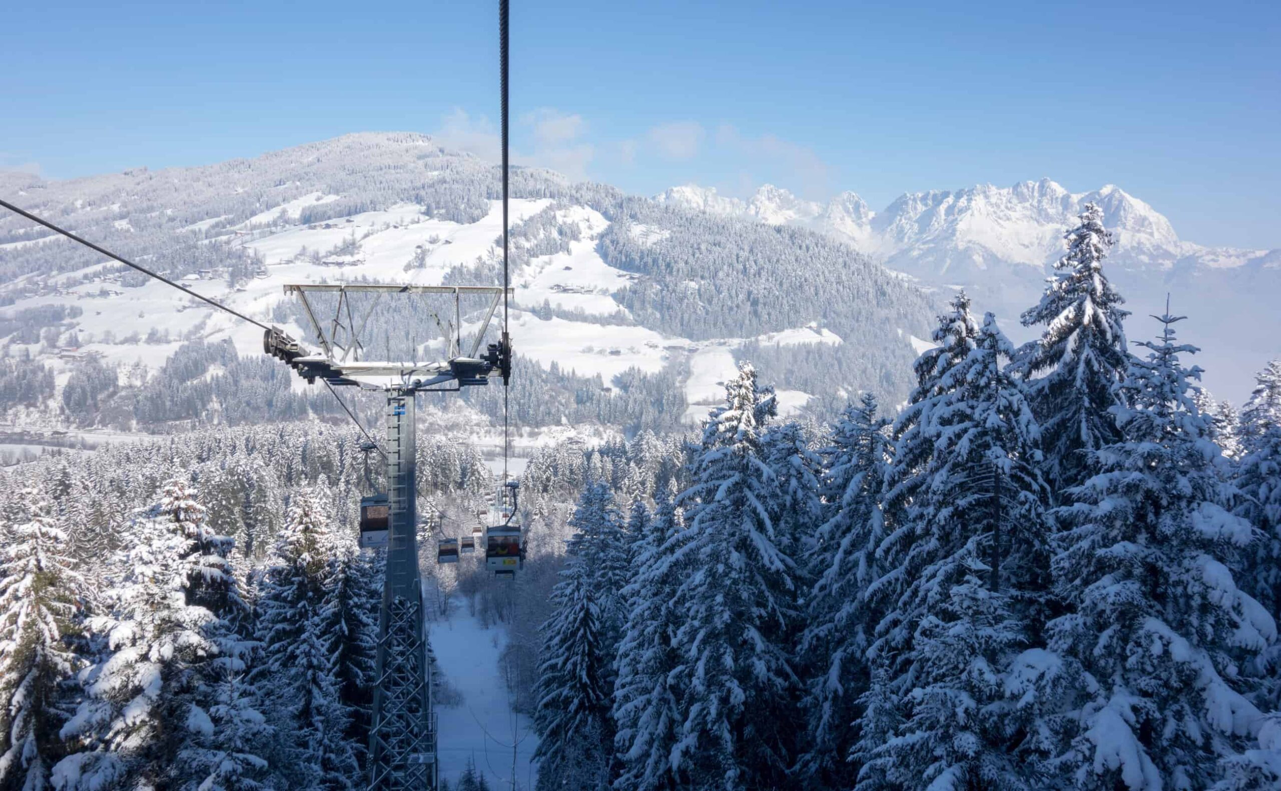 Skilift Kirchberg Oostenrijk